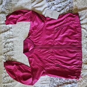 Lululemon Reversible Drape-Sleeve Jacket - Size 6 Sonic Pink/Wild Berry